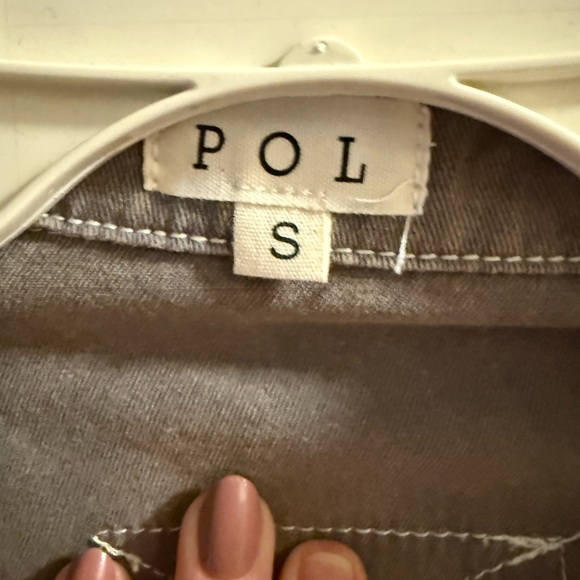 POL Brownish Button-Up Shirt/Shacket - Picture 7 of 9